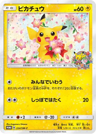 Pikachu - 224/SM-P (224/SM-P) - SMP Sun  Moon Promos