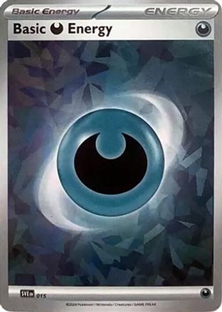Basic Darkness Energy (Cracked Ice Holo) (015) Holofoil [SVE Scarlet & Violet Energies] - Common