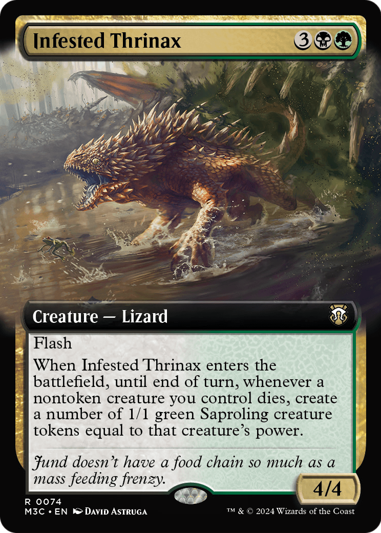 Infested Thrinax (Extended Art) (M3C-074) - Modern Horizons 3 Commander: (Extended Art)