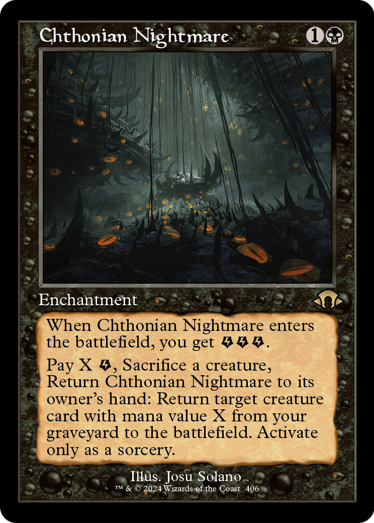 Chthonian Nightmare (Retro Frame) (MH3-406) - Modern Horizons 3 Foil