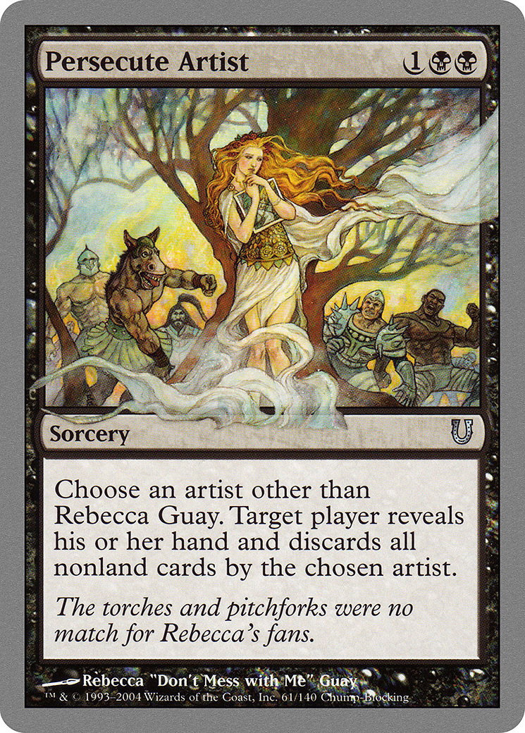 Persecute Artist (UNH-061) - Unhinged Foil