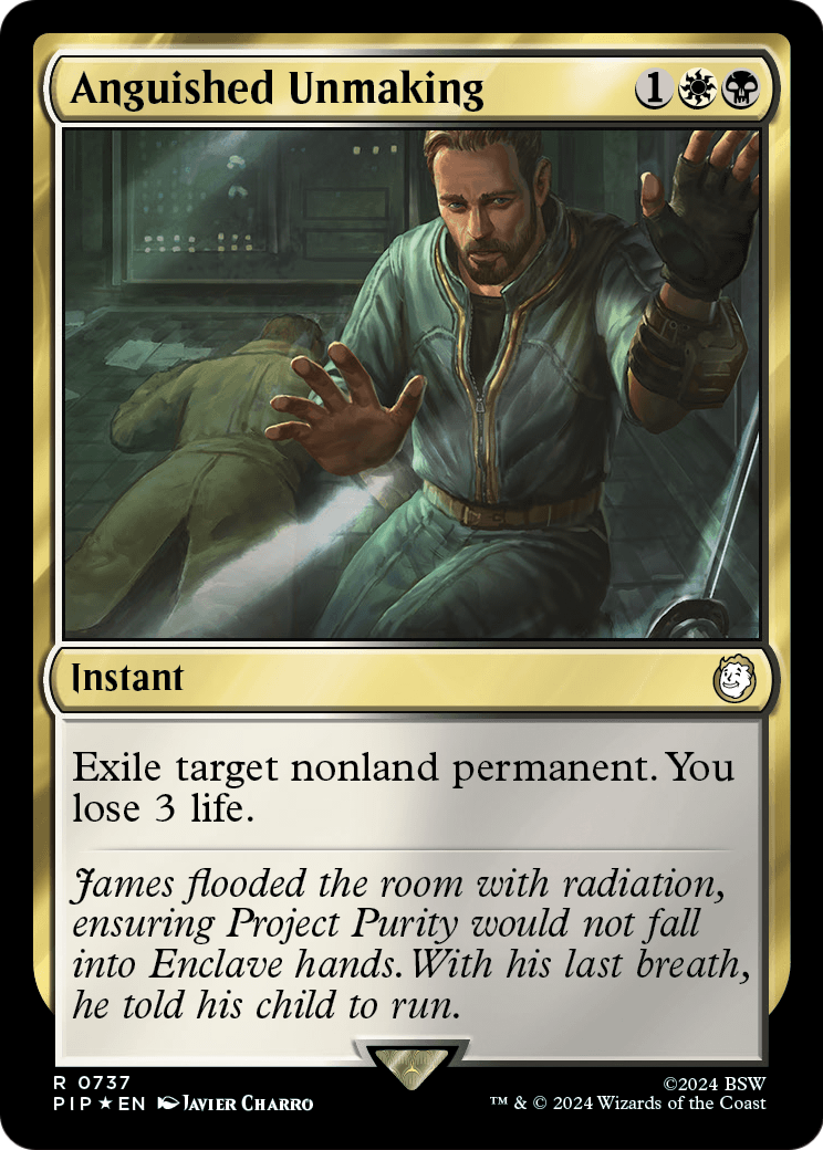Anguished Unmaking (Surge Foil) (PIP-737) - Fallout Foil