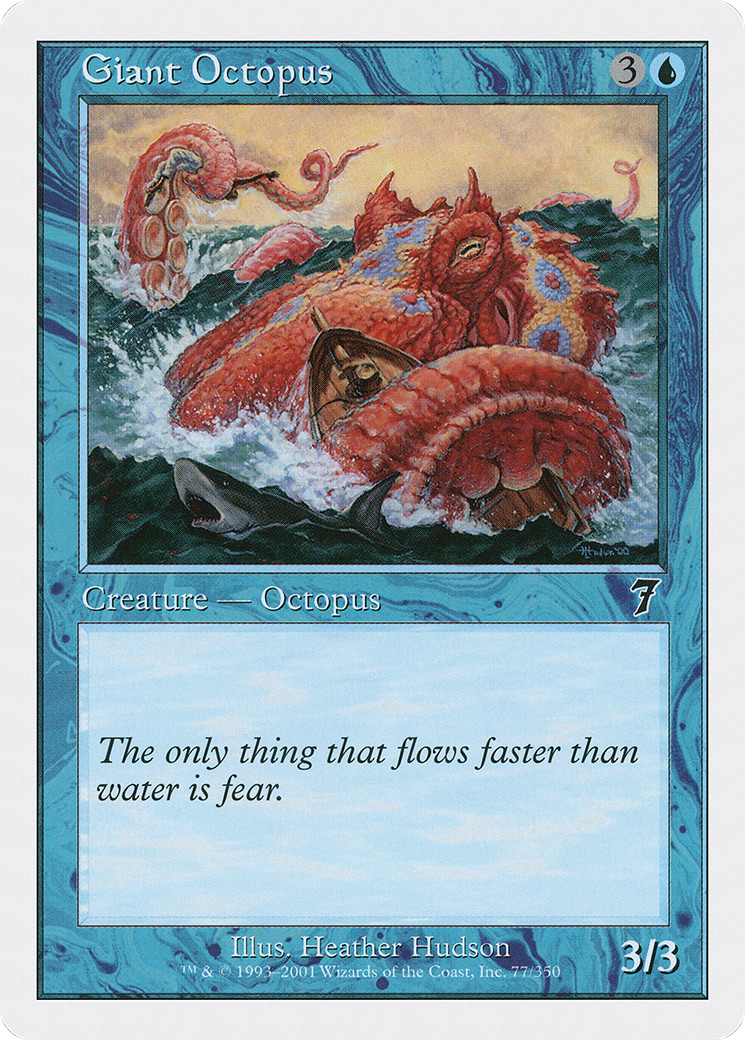 Giant Octopus (7ED-077) - 7th Edition