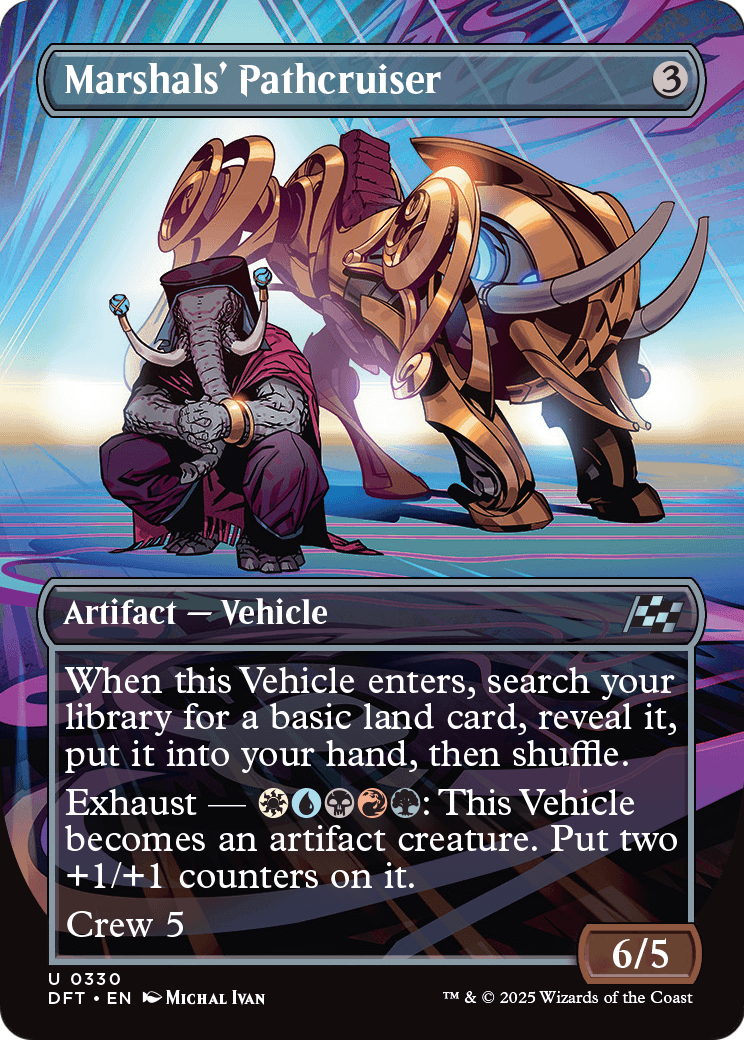 Marshals' Pathcruiser (Borderless) (DFT-330) - Aetherdrift Foil