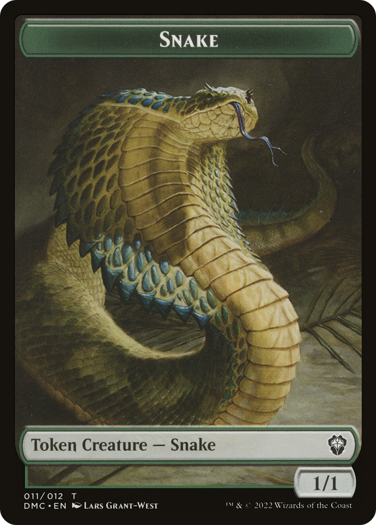 Snake (TDMC-011) - Dominaria United Commander Tokens Foil