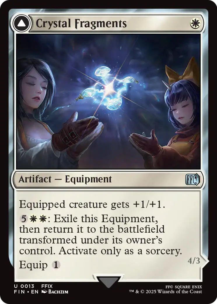 Crystal Fragments (FIN-013) - FINAL FANTASY: (enchantment) Foil