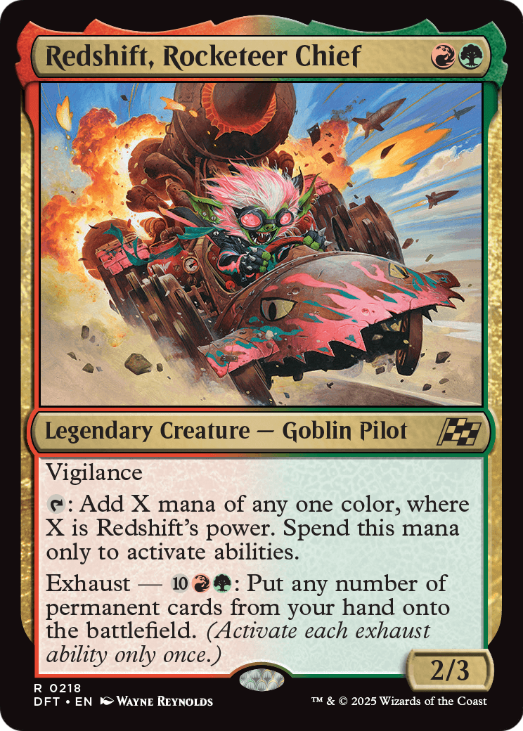 Redshift, Rocketeer Chief (DFT-218) - Aetherdrift