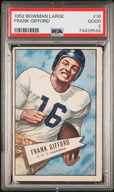 1952 Bowman Large #16 Frank Gifford PSA 2 (Rookie) | Eastridge Sports Cards