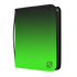 EVORETRO Toploader Album (3x3 216 card holder) - Neon Green