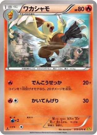 Combusken (019/070) - XY5Bg Gaia Volcano 1st Edition