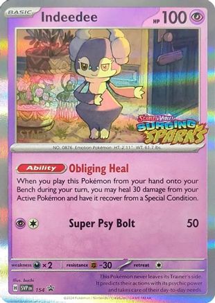 Indeedee (Staff) (154) Holofoil [SV Scarlet & Violet Promo Cards] - Promo
