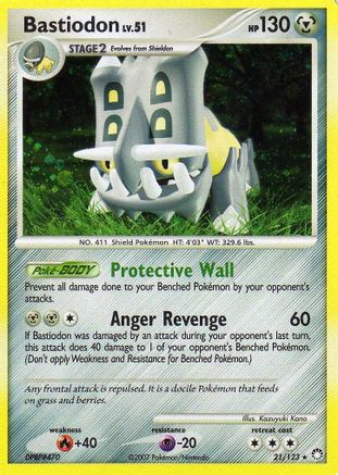 Bastiodon  - Bastiodon the Defender Half Deck Unlimited Holofoil