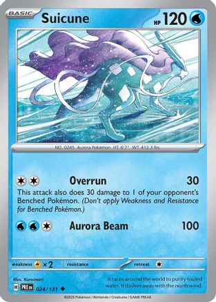 Suicune (024) Reverse Holofoil [SV Prismatic Evolutions] - Uncommon