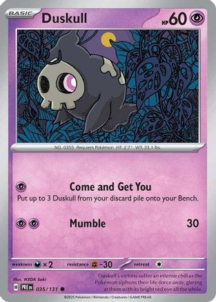 Duskull (035) [SV Prismatic Evolutions] - Common
