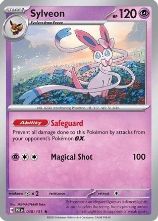 Sylveon (040) Reverse Holofoil [SV Prismatic Evolutions] - Rare