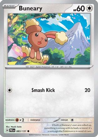 Buneary (083) Reverse Holofoil [SV Prismatic Evolutions] - Common