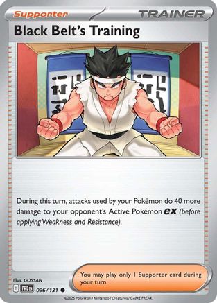 Black Belt's Training (096/131) Reverse Holofoil [SV Prismatic Evolutions] - Common