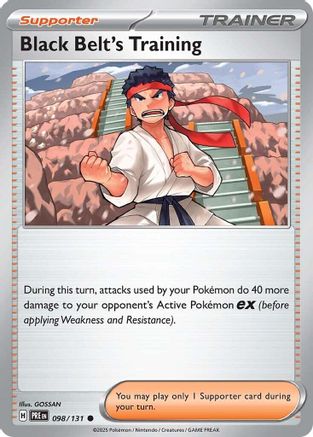Black Belt's Training (098/131) Reverse Holofoil [SV Prismatic Evolutions] - Common