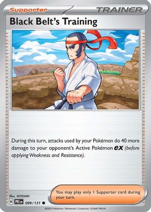 Black Belt's Training (099/131) Reverse Holofoil [SV Prismatic Evolutions] - Common