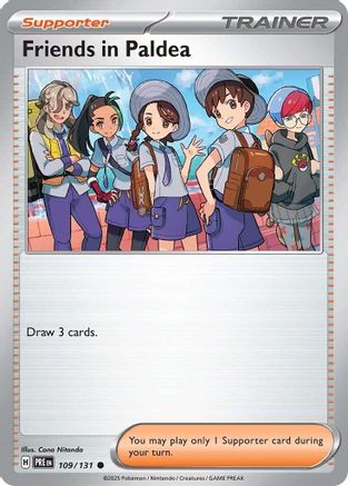Friends in Paldea (109/131) Reverse Holofoil [SV Prismatic Evolutions] - Common