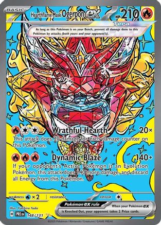 Hearthflame Mask Ogerpon ex (148/131) Holofoil [SV Prismatic Evolutions] - Special Illustration Rare