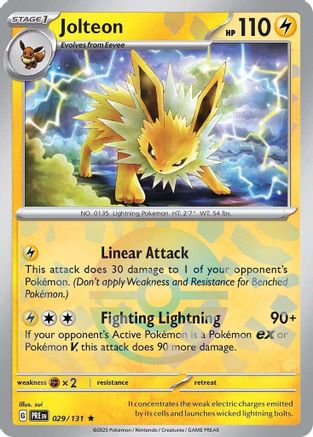 Jolteon (Poke Ball Pattern) (029) Holofoil [SV Prismatic Evolutions] - Rare