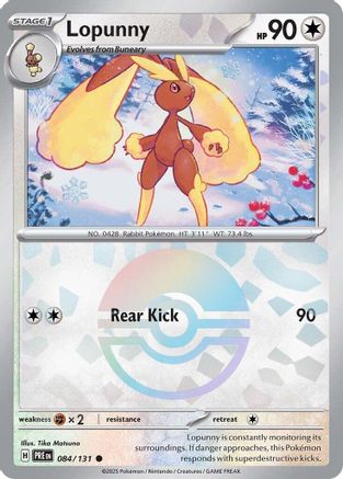 Lopunny (Poke Ball Pattern) (084) Holofoil [SV Prismatic Evolutions] - Common