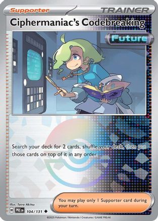 Ciphermaniac's Codebreaking (Poke Ball Pattern) (104) Holofoil [SV Prismatic Evolutions] - Uncommon