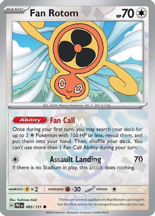 Fan Rotom (Master Ball Pattern) (085) Holofoil [SV Prismatic Evolutions] - Common