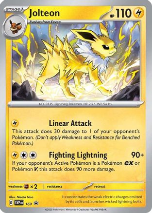 Jolteon (169) Holofoil [SV Scarlet & Violet Promo Cards] - Promo