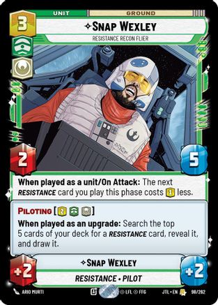 Snap Wexley - Resistance Recon Flier (098/262) - Jump to Lightspeed