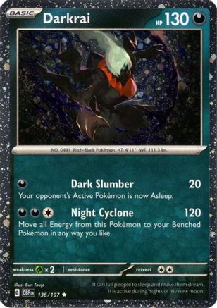 Darkrai (Cosmos Holo) (136) Holofoil [Miscellaneous Cards & Products] - Rare
