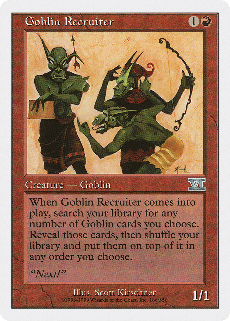 Goblin Recruiter (6ED-186) - Classic Sixth Edition