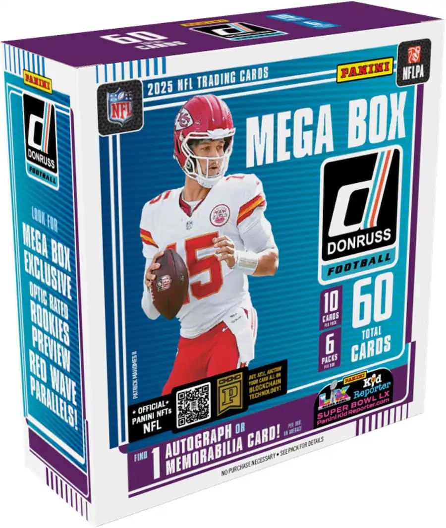 2025 Panini Donruss Football Mega Box (Red Wave)