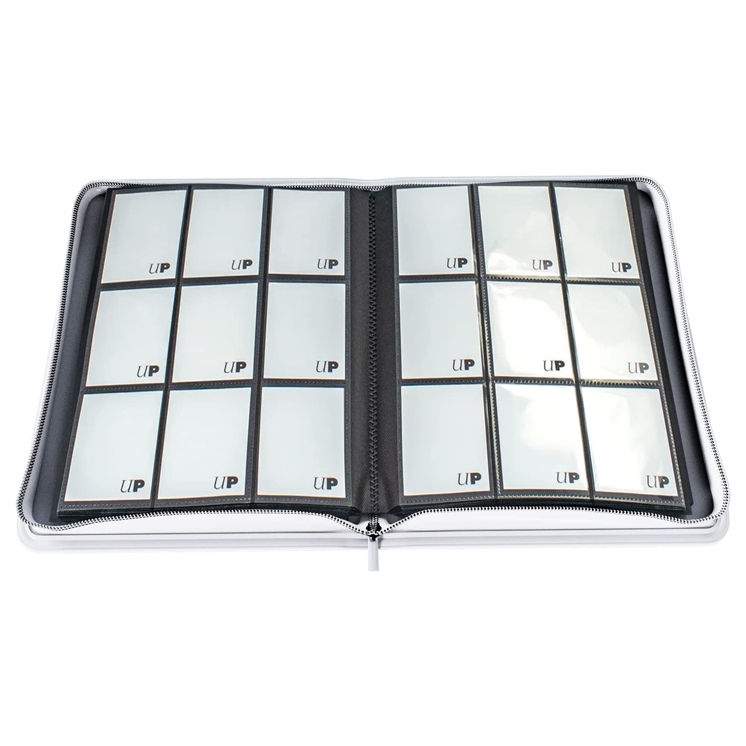 Ultra Pro Vivid 9-Pocket Zippered PRO-Binder- White