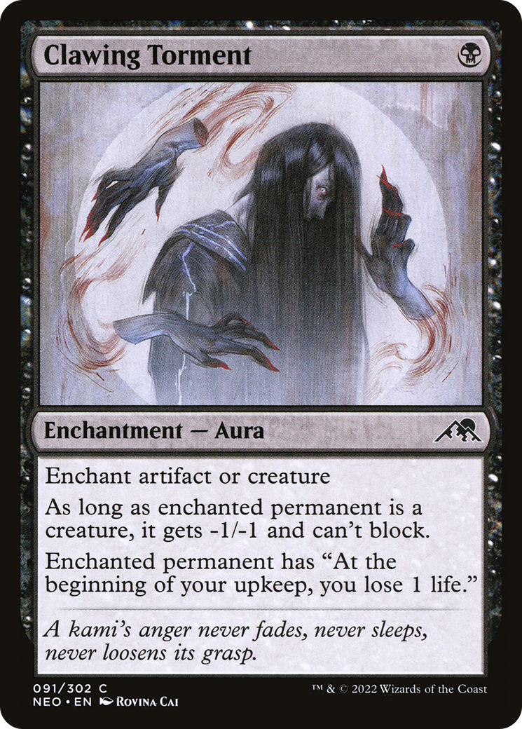 Clawing Torment (NEO-091) - Kamigawa: Neon Dynasty Foil