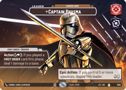 Captain Phasma - Chrome Dome (Showcase) (1006) - Jump to Lightspeed Foil