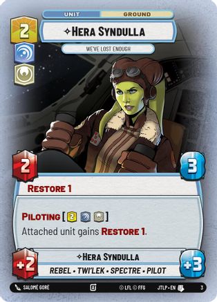 Hera Syndulla - We've Lost Enough (3) - Jump to Lightspeed  Weekly Play Promos