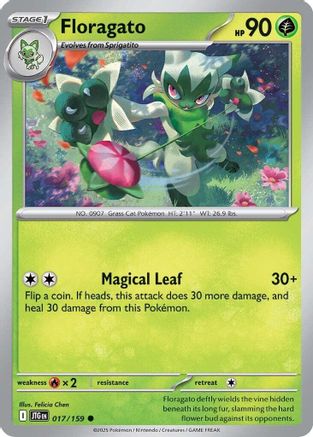 Floragato (017) Reverse Holofoil [Journey Together] - Common