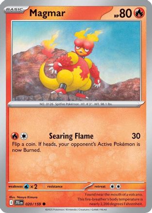 Magmar (020) Reverse Holofoil [Journey Together] - Common
