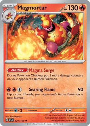 Magmortar (021) Holofoil [Journey Together] - Rare