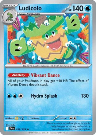 Ludicolo (037) Reverse Holofoil [Journey Together] - Rare
