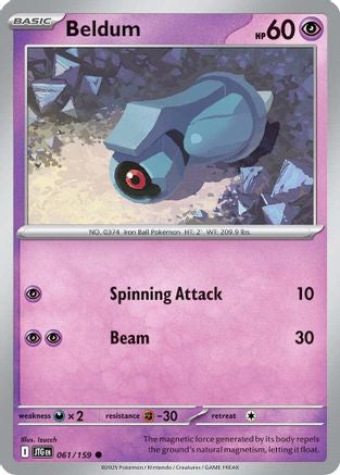 Beldum (061) Reverse Holofoil [Journey Together] - Common