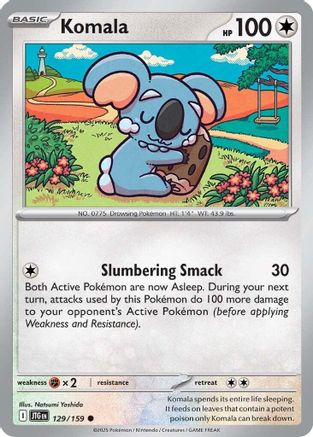 Komala (129) Reverse Holofoil [Journey Together] - Common
