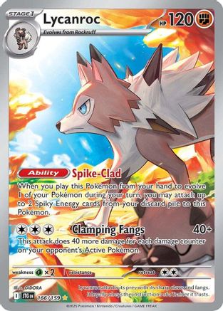Lycanroc (166/159) Holofoil [Journey Together] - Illustration Rare