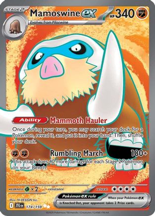 Mamoswine ex (174/159) Holofoil [Journey Together] - Ultra Rare