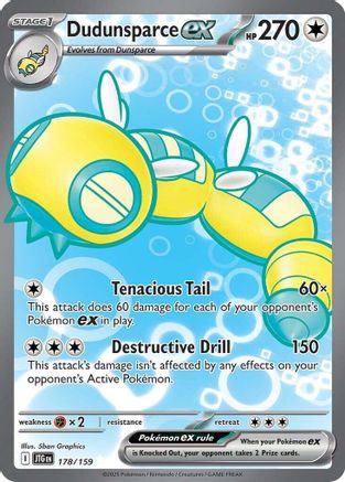 Dudunsparce ex (178/159) Holofoil [Journey Together] - Ultra Rare
