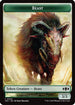 Beast // Treasure Double-Sided Token (TDC-20 // 16) - Commander: Tarkir: Dragonstorm