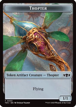 Thopter // Bird Double-Sided Token (TDC-33 // 2) - Commander: Tarkir: Dragonstorm