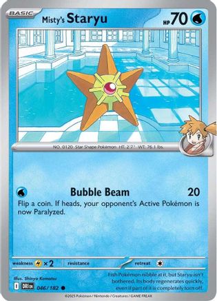 Misty's Staryu (046) Reverse Holofoil [Destined Rivals] - Common